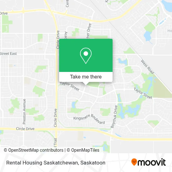 Rental Housing Saskatchewan map