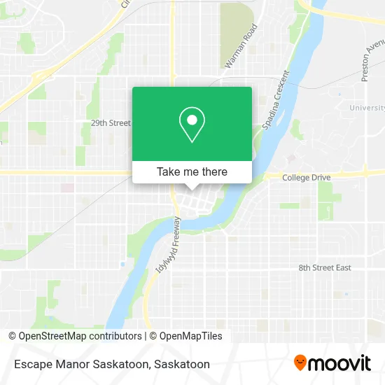 Escape Manor Saskatoon map