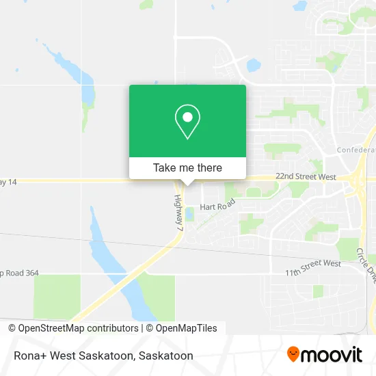 Rona+ West Saskatoon map