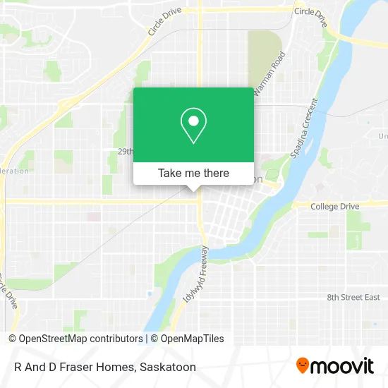 R And D Fraser Homes map