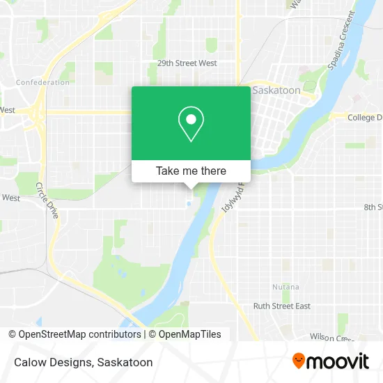Calow Designs map