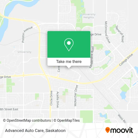 Advanced Auto Care map