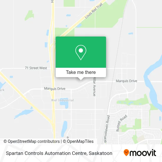 Spartan Controls Automation Centre map
