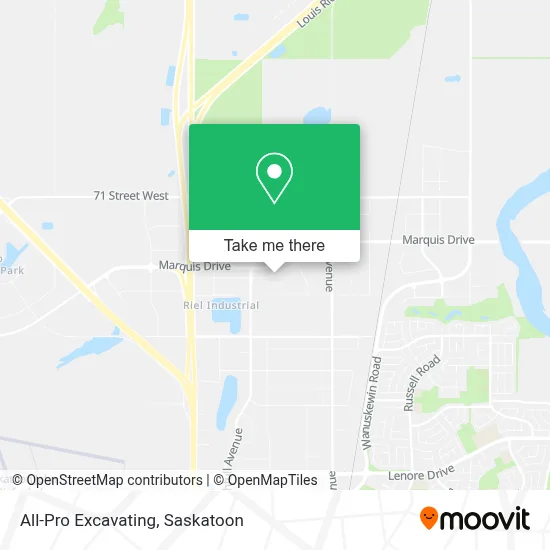 All-Pro Excavating map