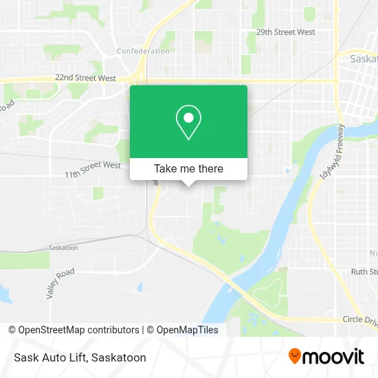 Sask Auto Lift map