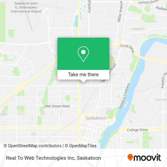 Real To Web Technologies Inc map