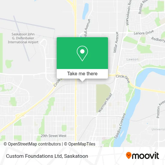 Custom Foundations Ltd map