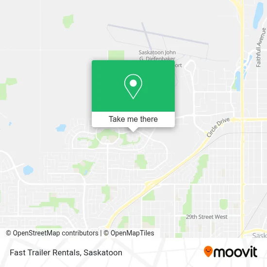 Fast Trailer Rentals map