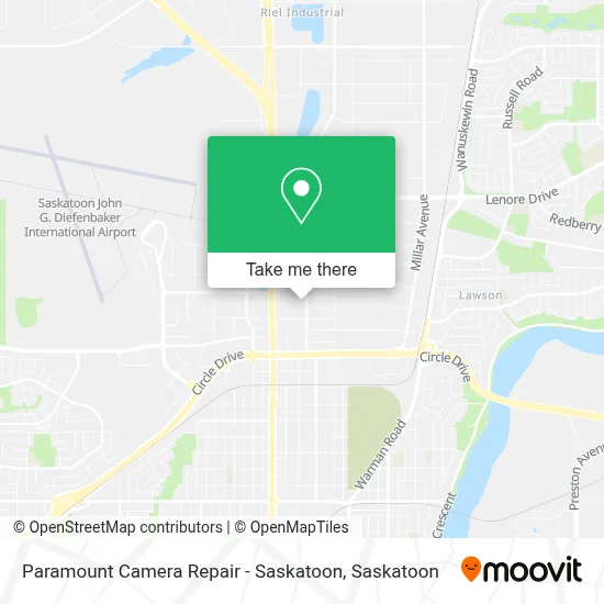 Paramount Camera Repair - Saskatoon map