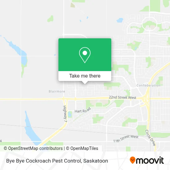 Bye Bye Cockroach Pest Control map
