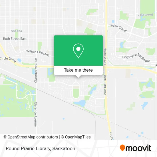 Round Prairie Library map