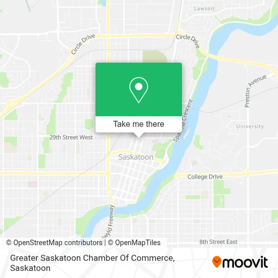Greater Saskatoon Chamber Of Commerce map
