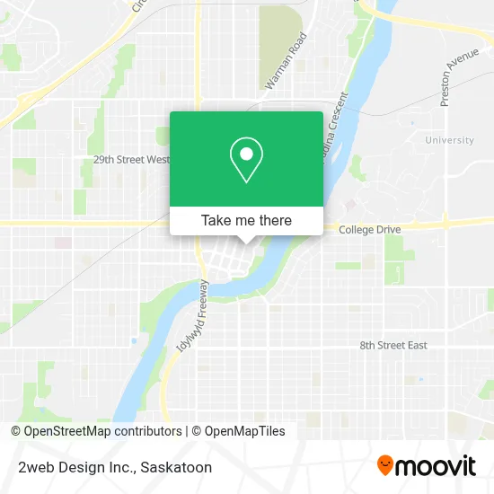 2web Design Inc. map