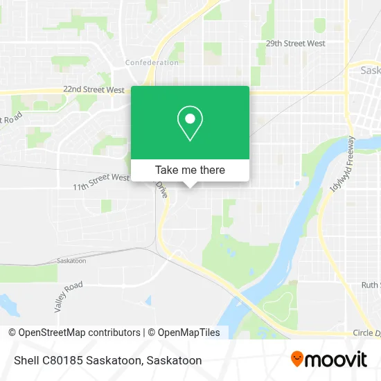 Shell C80185 Saskatoon map