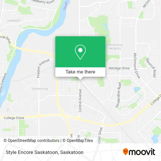 Style Encore Saskatoon map