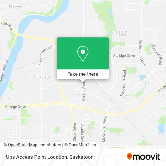 Ups Access Point Location map