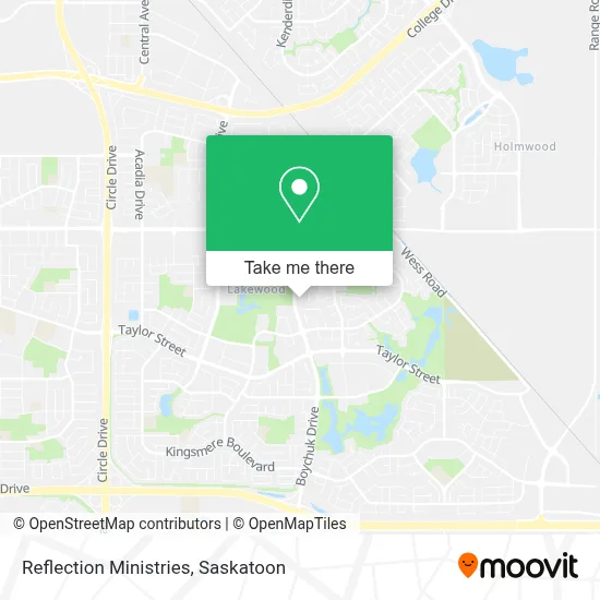 Reflection Ministries map