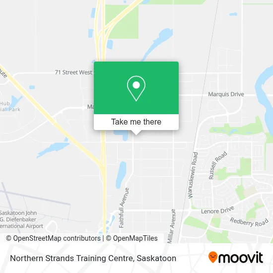 Northern Strands Training Centre map