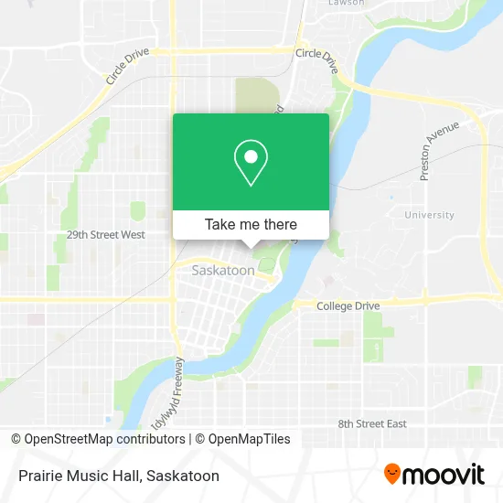 Prairie Music Hall map