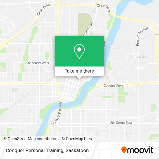Conquer Personal Training map