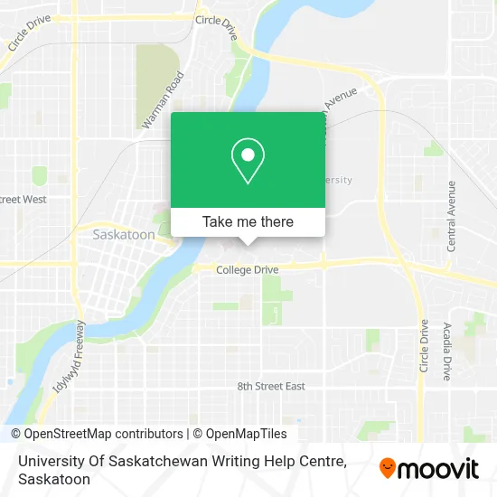 University Of Saskatchewan Writing Help Centre map