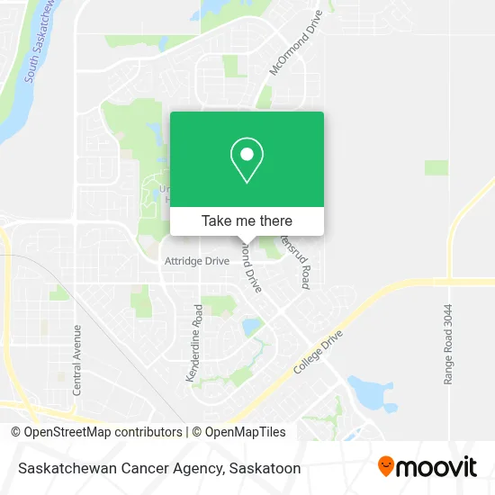 Saskatchewan Cancer Agency map