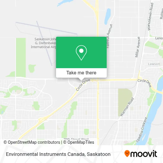 Environmental Instruments Canada map