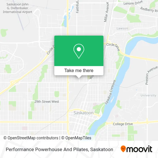 Performance Powerhouse And Pilates map