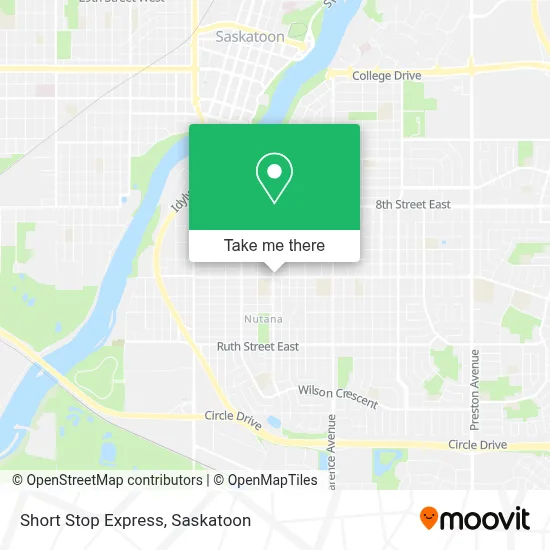 Short Stop Express map