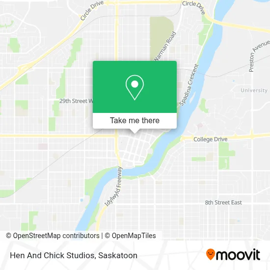 Hen And Chick Studios map