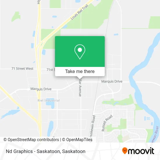 Nd Graphics - Saskatoon map