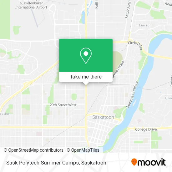 Sask Polytech Summer Camps map