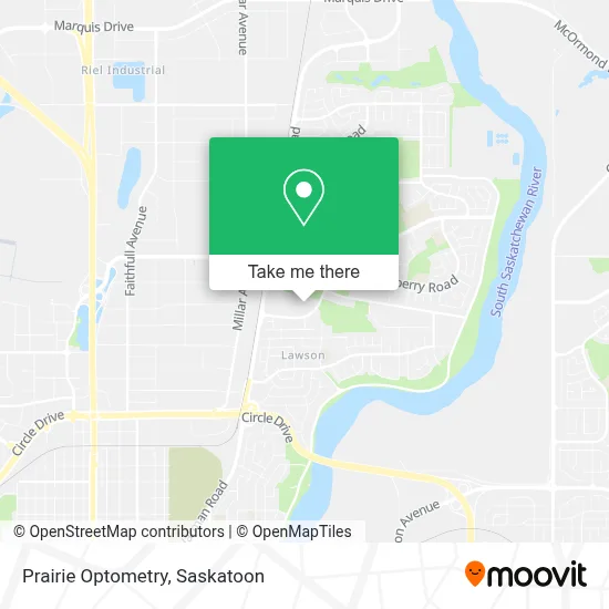 Prairie Optometry map