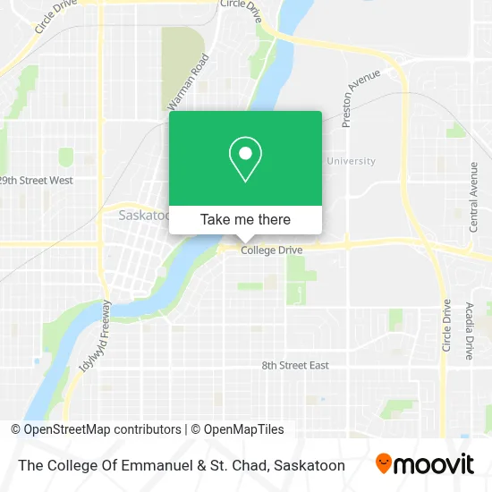 The College Of Emmanuel & St. Chad map