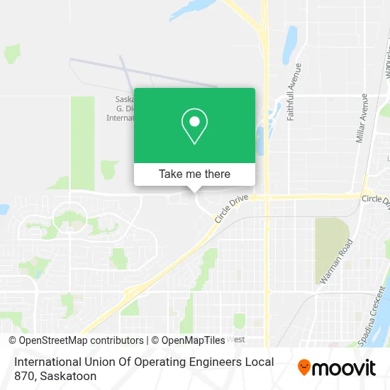 International Union Of Operating Engineers Local 870 map