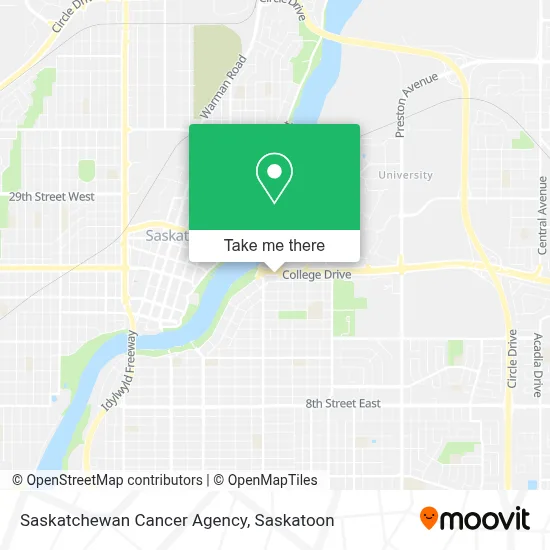 Saskatchewan Cancer Agency map