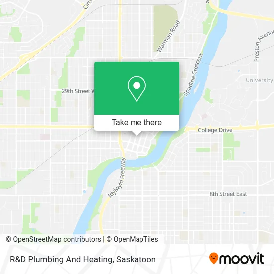 R&D Plumbing And Heating map