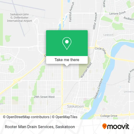Rooter Man Drain Services map