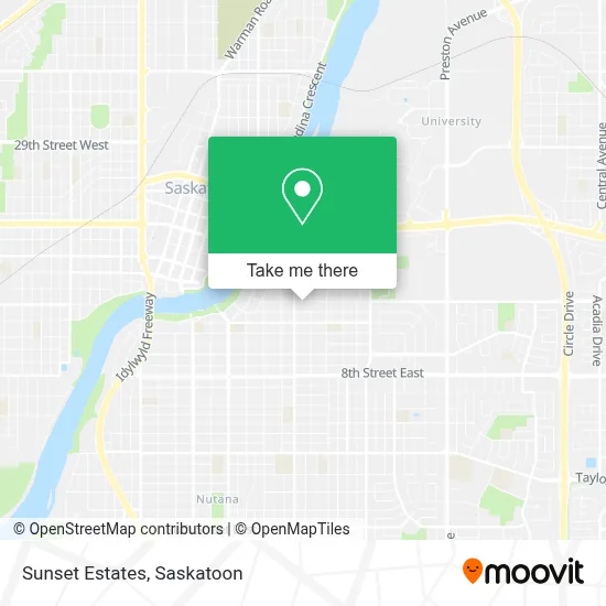 Sunset Estates map