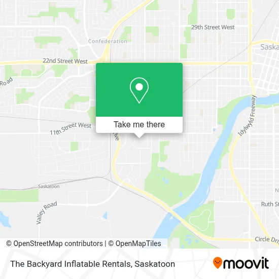 The Backyard Inflatable Rentals map