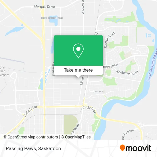 Passing Paws map