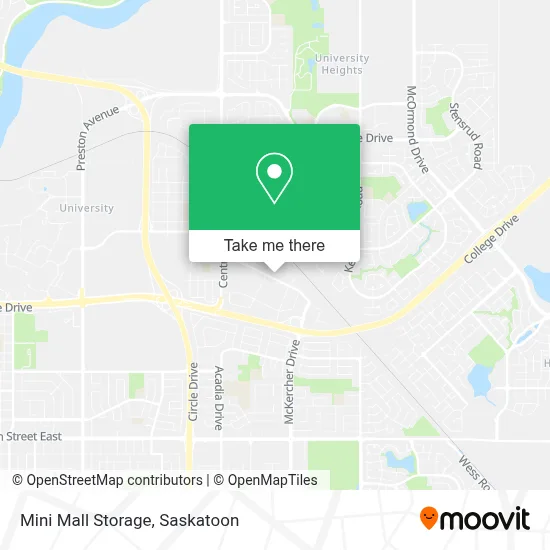 Mini Mall Storage map