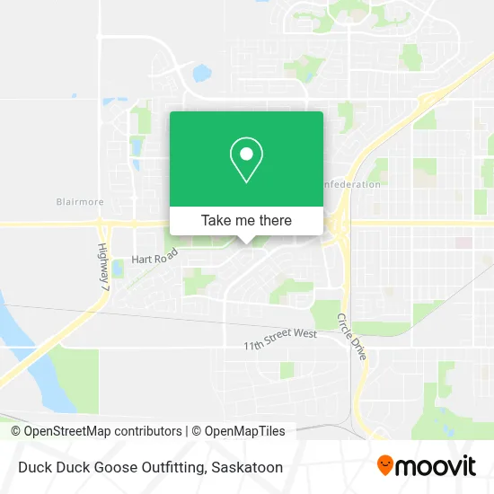 Duck Duck Goose Outfitting map