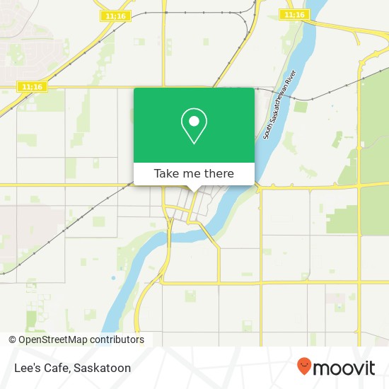 Lee's Cafe, 115 3rd Ave S Saskatoon, SK S7K 1L7 plan