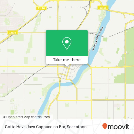 Gotta Hava Java Cappuccino Bar, 112 2nd Ave N Saskatoon, SK S7K 2B2 map