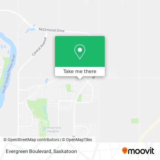 Evergreen Boulevard map