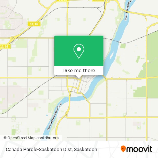 Canada Parole-Saskatoon Dist map