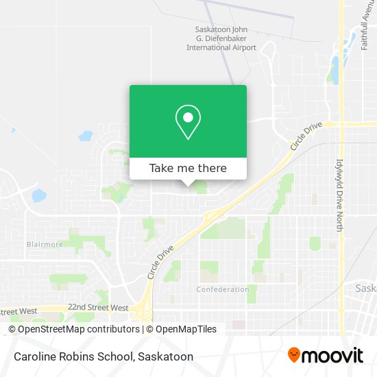 Caroline Robins School map