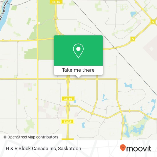 H & R Block Canada Inc map