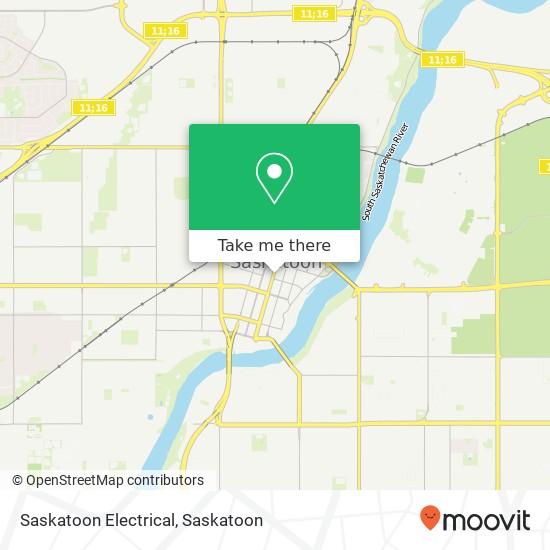 Saskatoon Electrical map